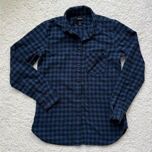 Madewell Slim Fit Buffalo Check Plaid Button Down Flannel Shirt